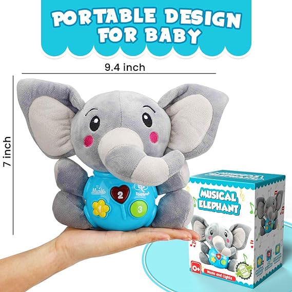 Soft Toy with Music (Elephant & Monkey)