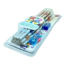 12 Pencil Set with Eraser and Sharpener