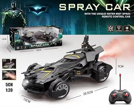 Remote Control Batmobile with Smoke and Lights