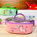Two Compartment Stainless Steel Insulated Lunch Box (600ML)