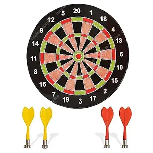 Magnetic Dartboard with 4 Non-Pointed Darts