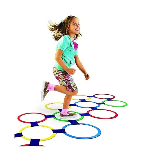 Rainbow Hopscotch Ring Game