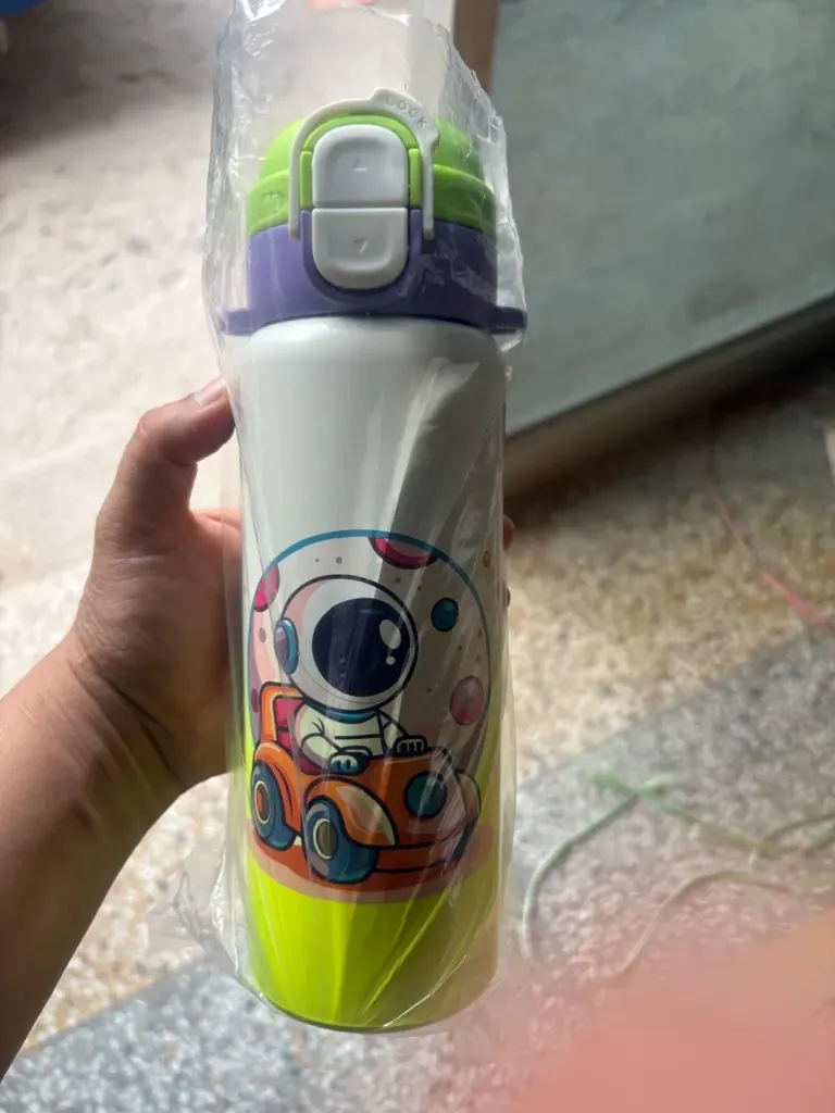 Space Insulated Dual Sipper Water Bottle (500ML)