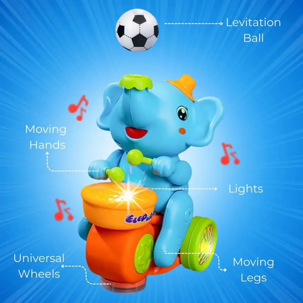 Rechargeable Bouncing Ball Elephant (Smoke, Light & Sound)