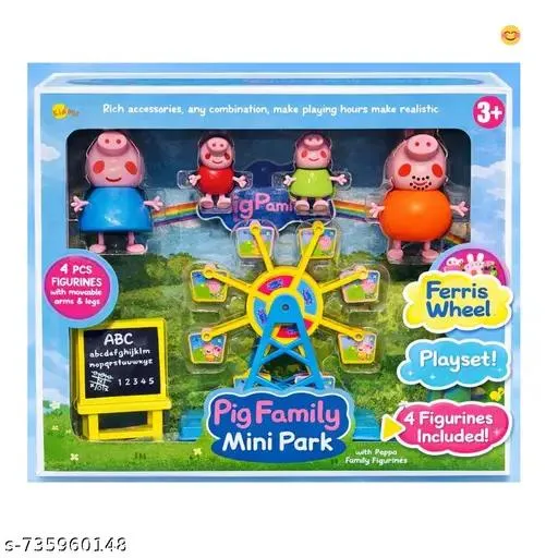 4 Pc. Peppa Pig Family Mini Park
