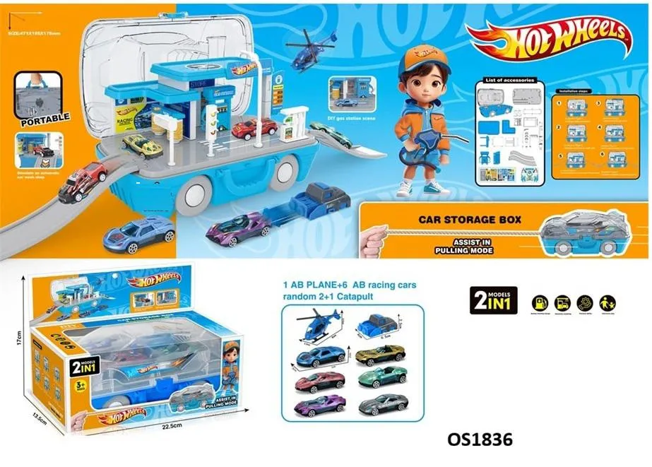 Hot Wheels DIY Gas Station cum Storage Box
