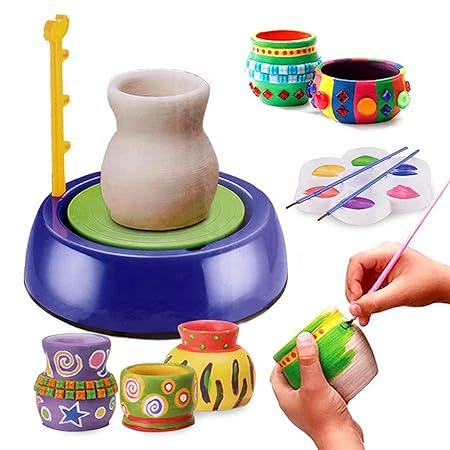 Battery Operated Pottery Wheel & Painting Kit