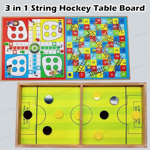 3 in1 String Hockey Game